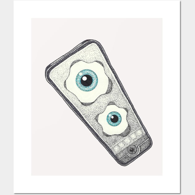 Eye Phone Wall Art by Zenferren